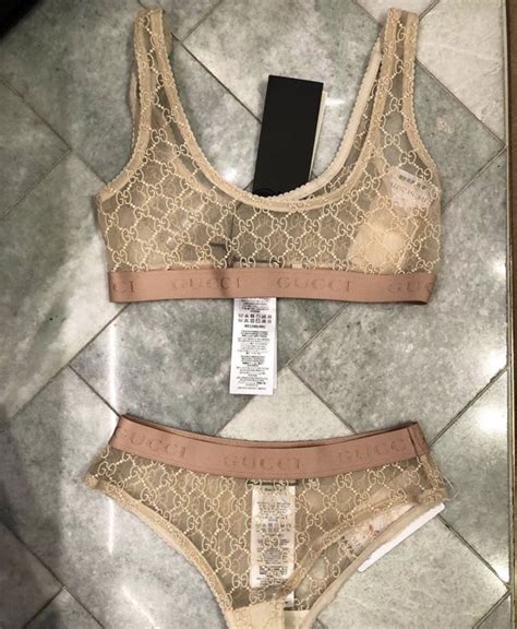 gucci set lingerie|luxury bra and panty sets.